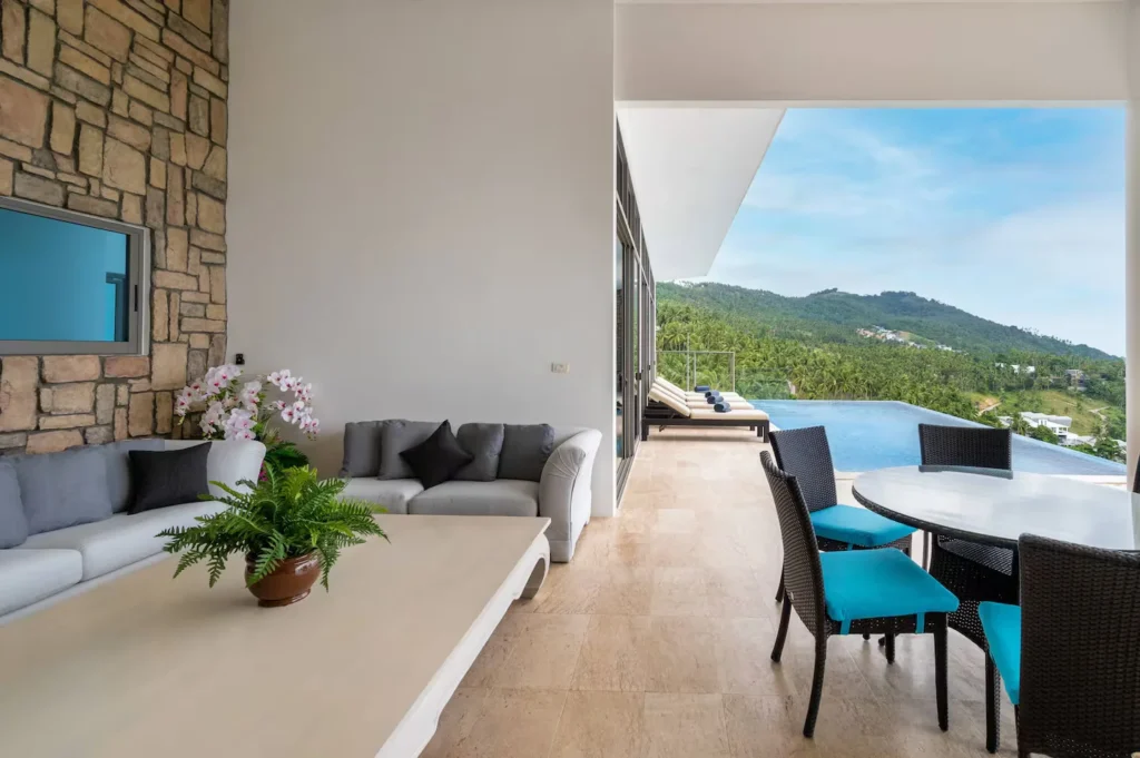 Outdoor Pool area for Luxury Villa Jai Samui