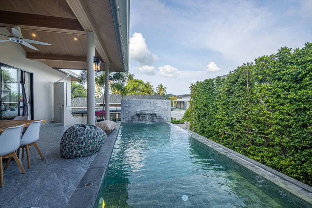 swimming pool of 3 bedroom house for sale in Bophut