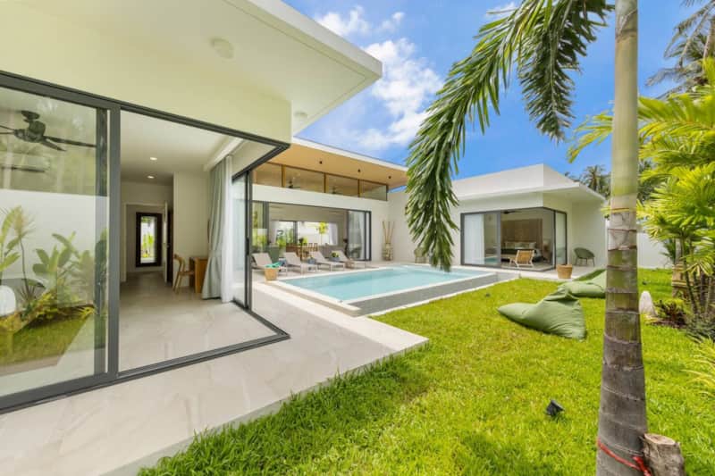 Villa Green Palm tropical garden villa Koh Samui