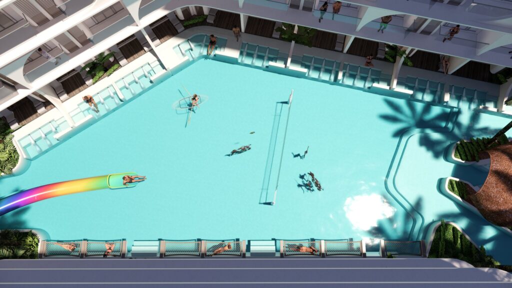 Pool, aerial view – Bangrak Beachside Condominiums, Koh Samui