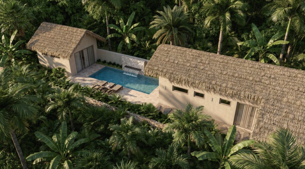 Type C from above, render – The Lagoon Residence, Koh Samui