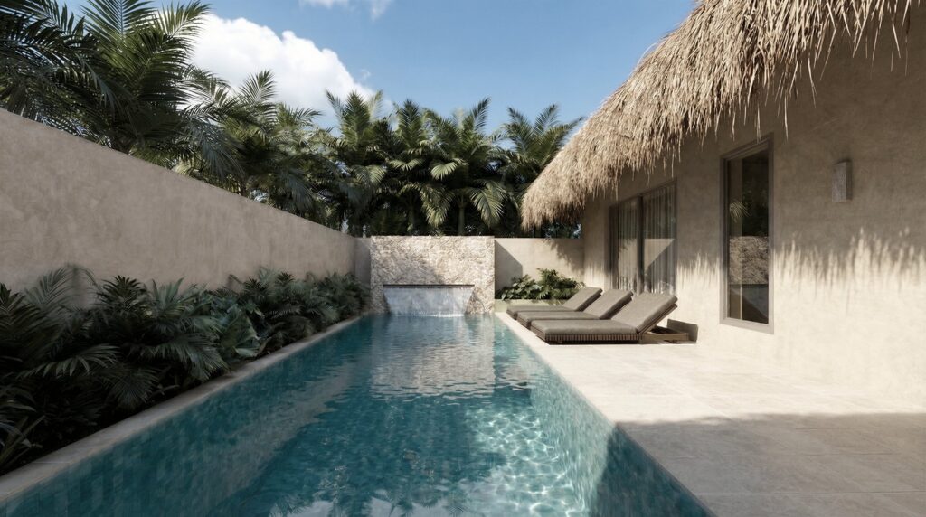 Type B pool, render – The Lagoon Residence, Koh Samui