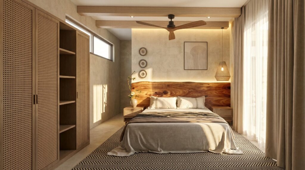 Type A bedroom, render – The Lagoon Residence, Koh Samui