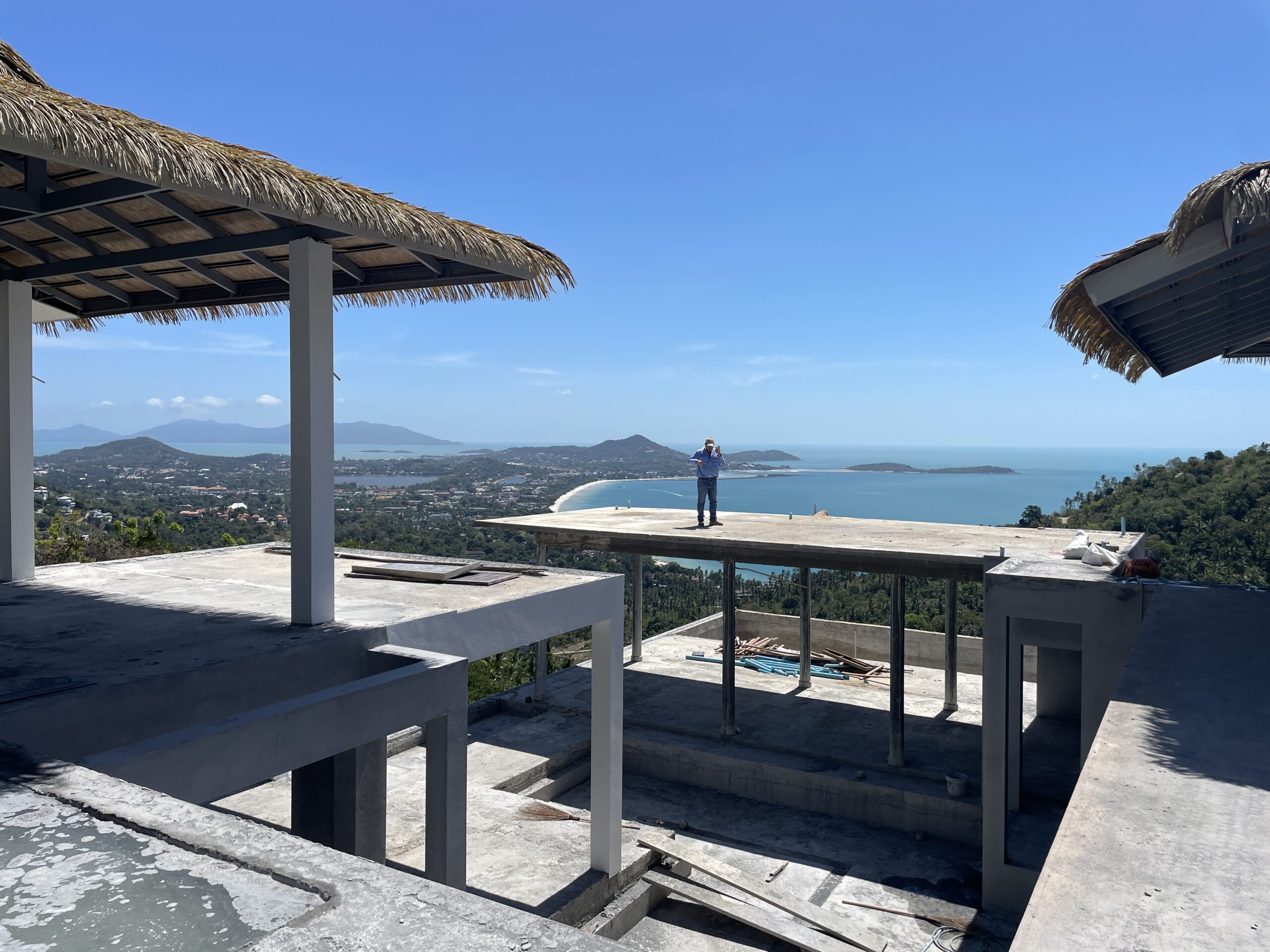 Ocean and bay view from the rooftop terrace – Villa Dream, Koh Samui